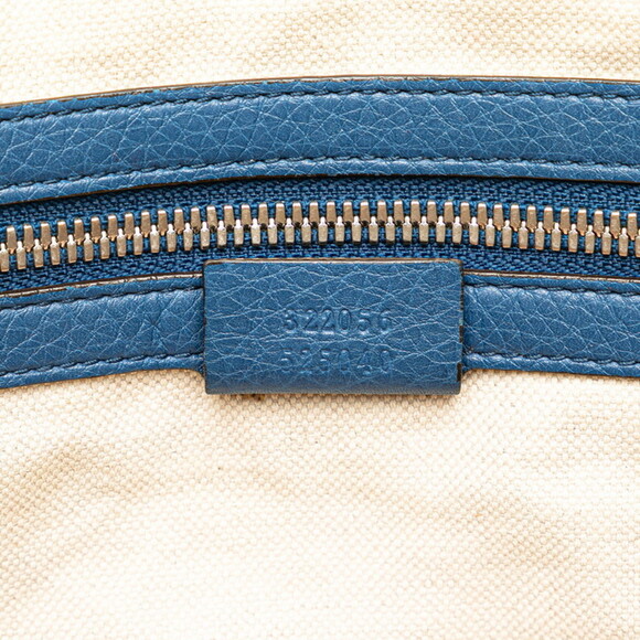GUCCI Blue Leather Shoulder Bag - Picture 15 of 16